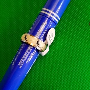 Vintage Sterling Silver Cocktail Statement Ring (unisex) Glow in the dark size 8